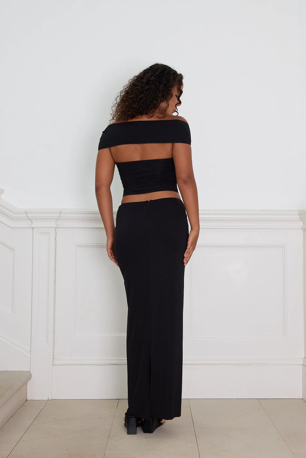 CONTOUR MAXI SKIRT black - Image 5