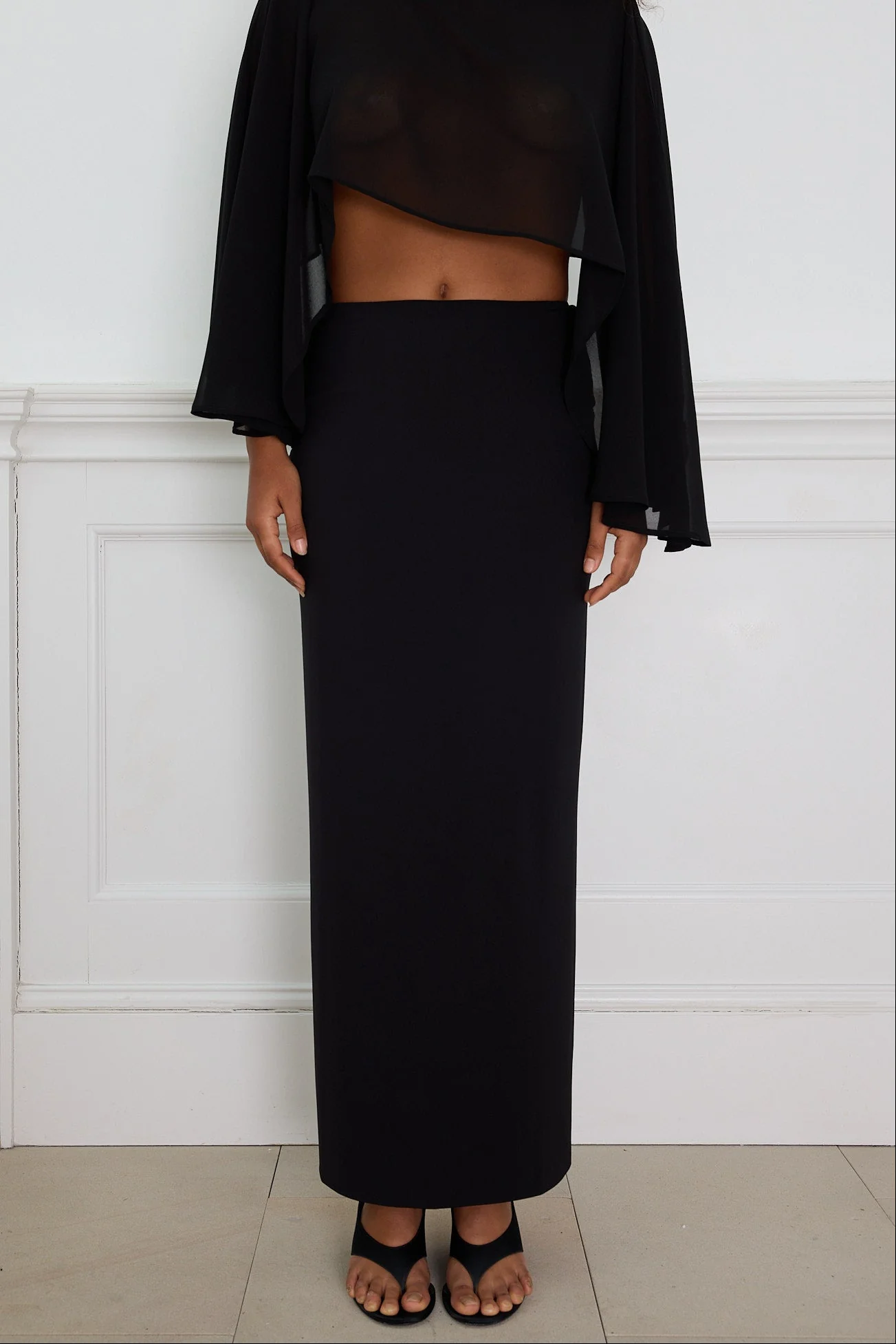 CONTOUR MAXI SKIRT black - Image 6
