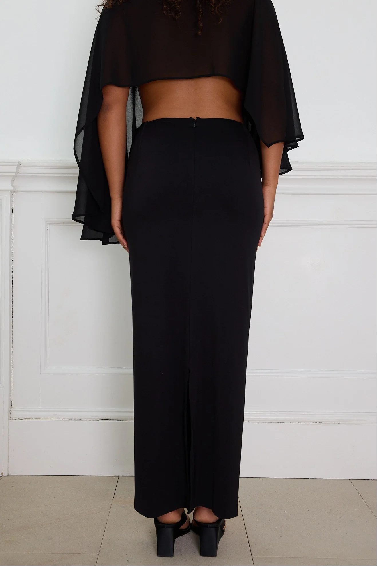 CONTOUR MAXI SKIRT black - Image 8