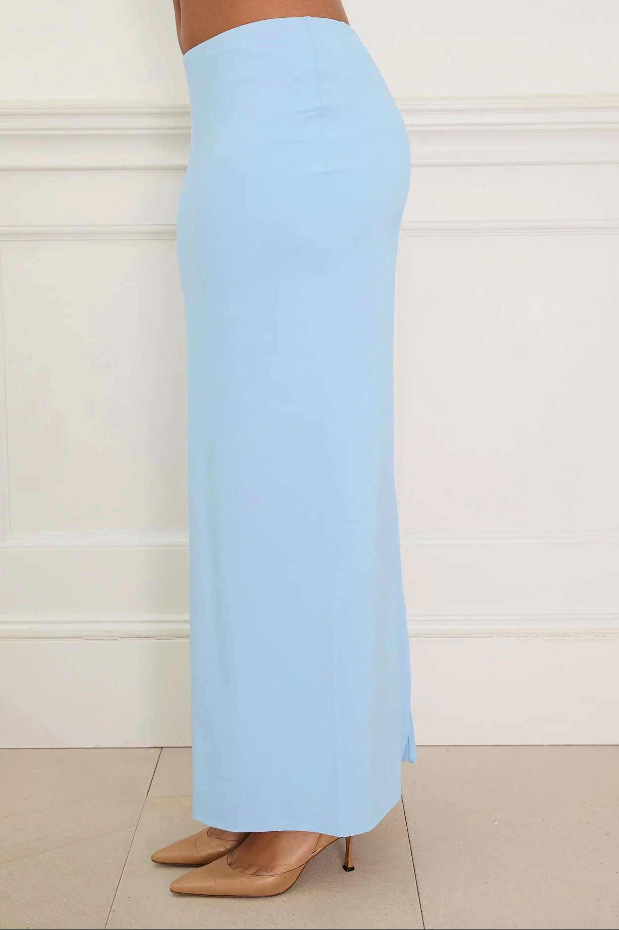 CONTOUR MAXI SKIRT powder blue - Image 5