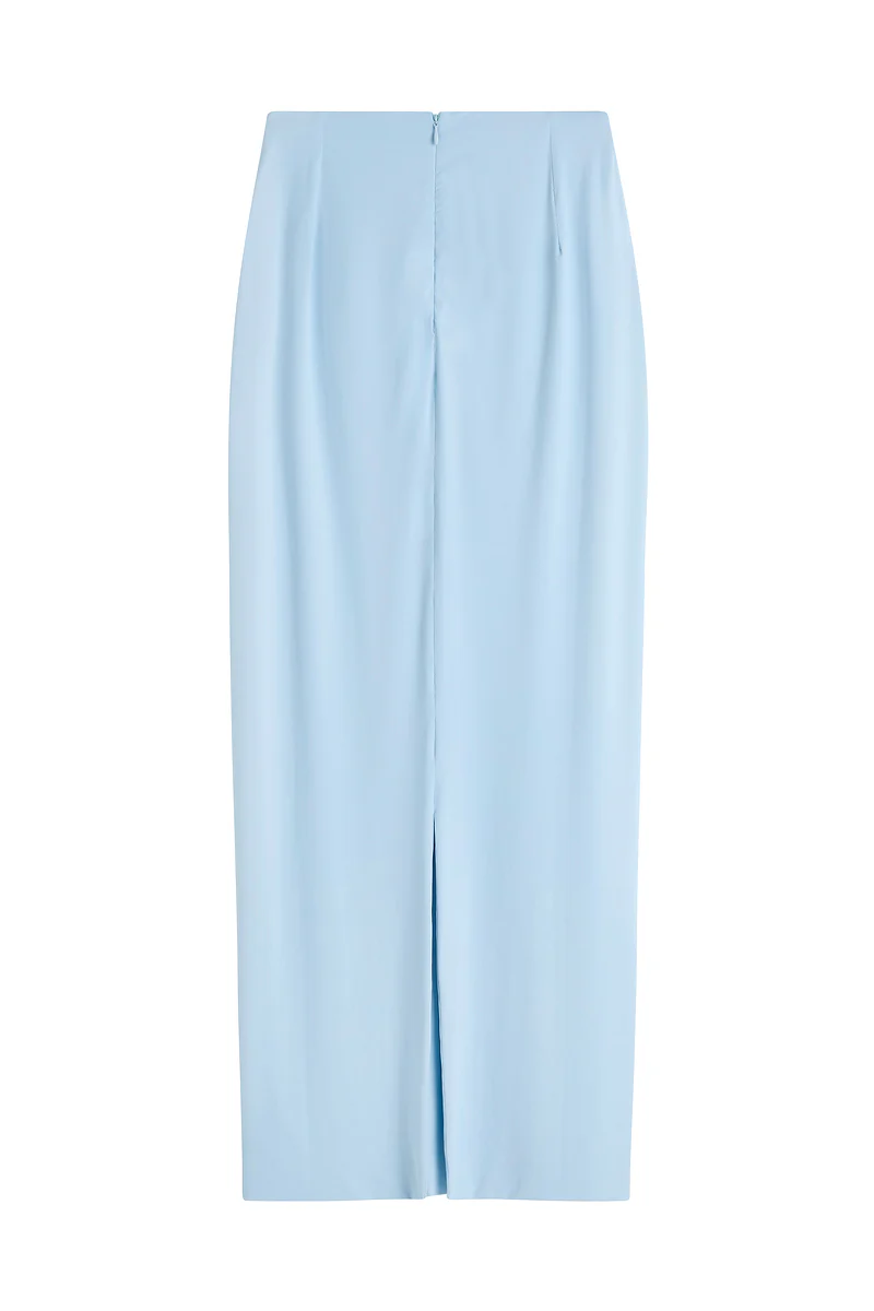 CONTOUR MAXI SKIRT powder blue - Image 9