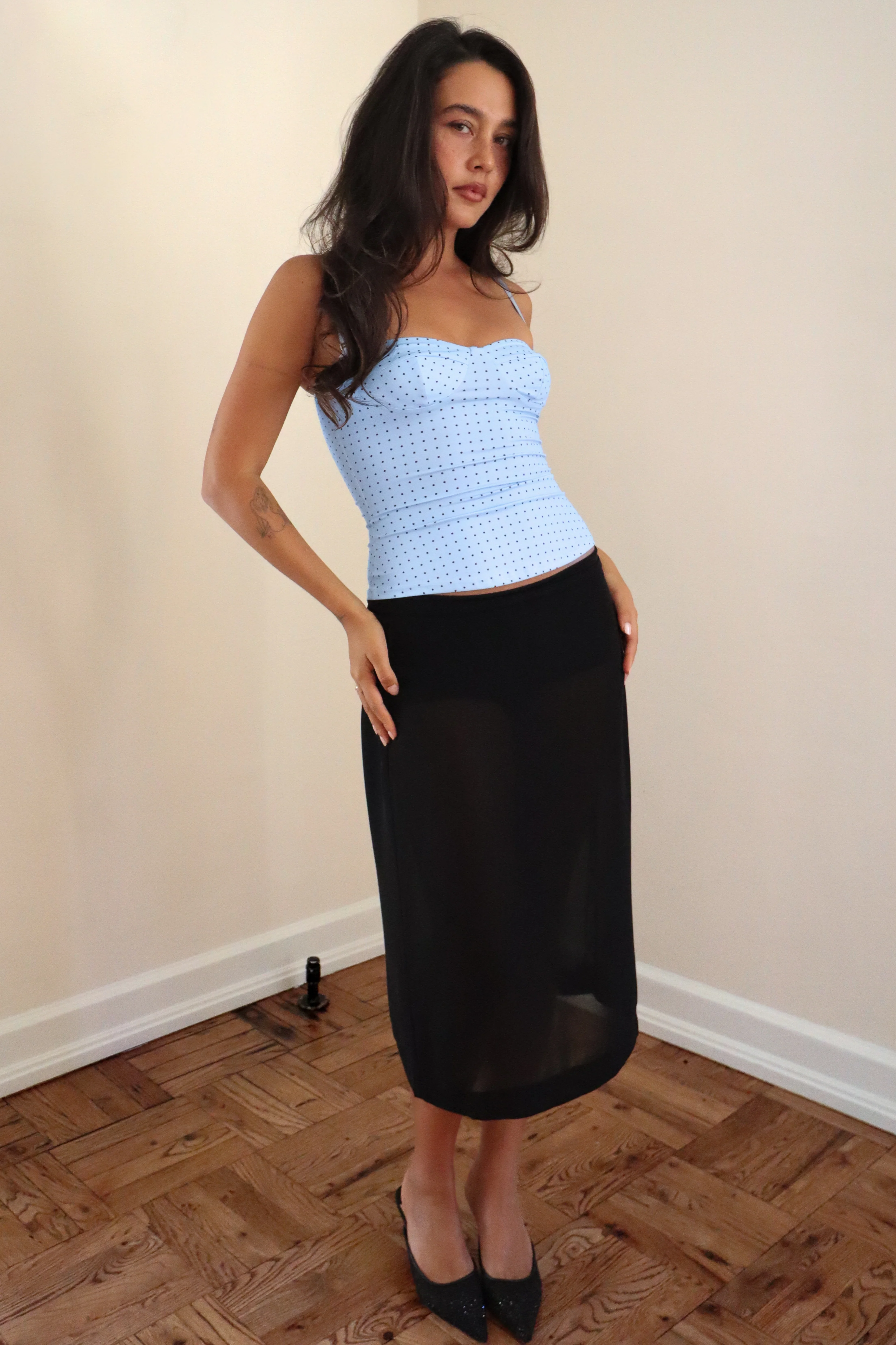 CORSET TOP powder blue - Image 10