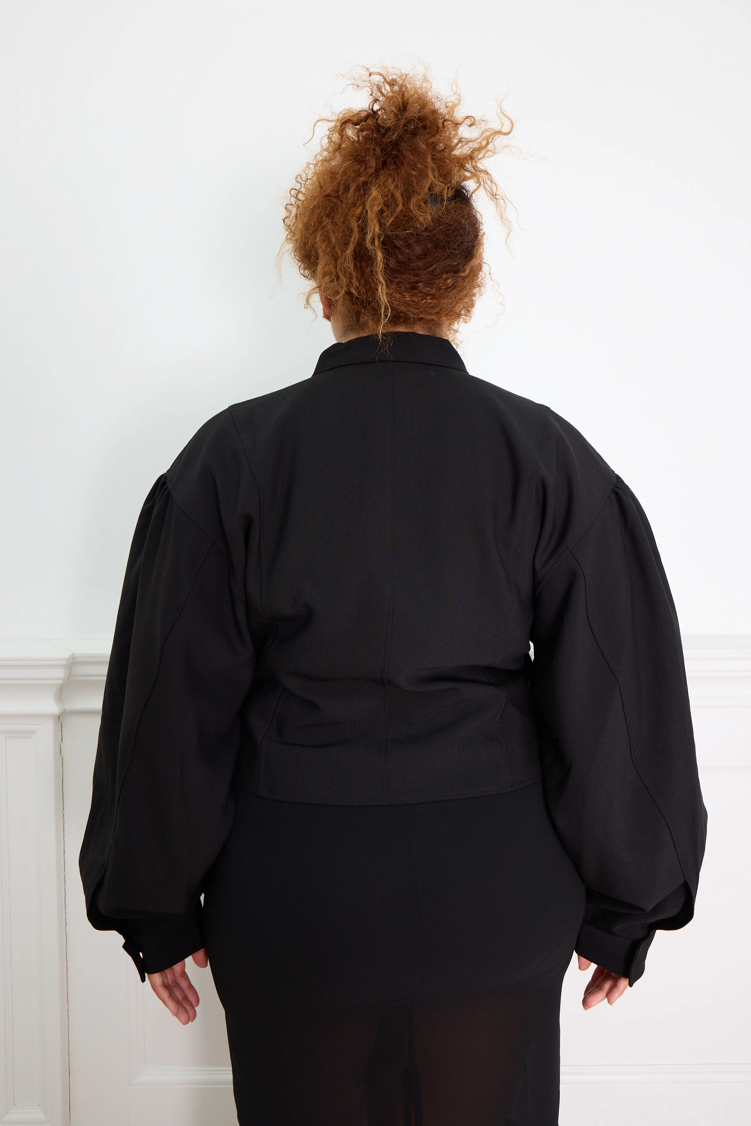 CROPPED BOMBER JACKET black - Image 10