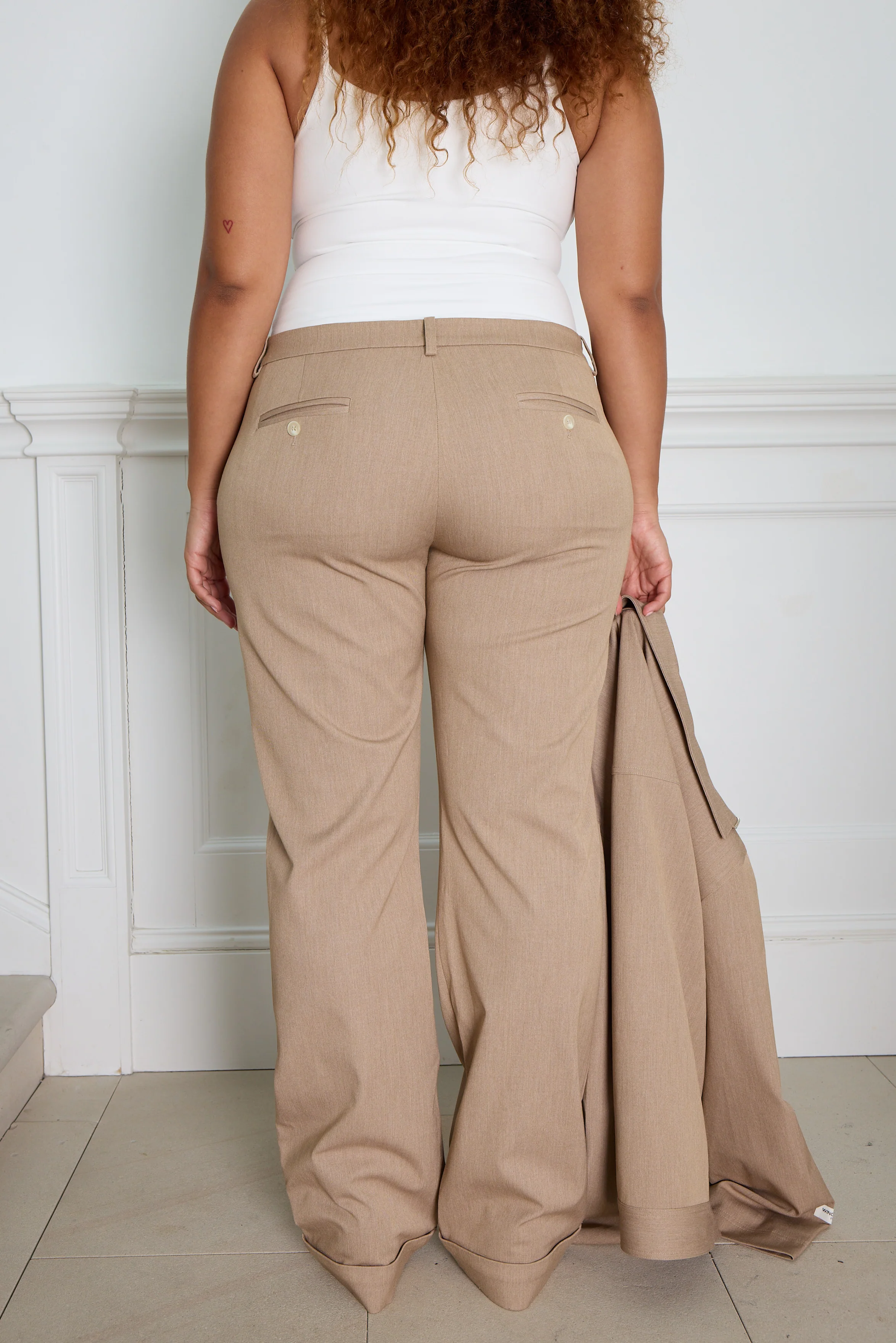 RELAXED MID RISE PANTS caramel - Image 5