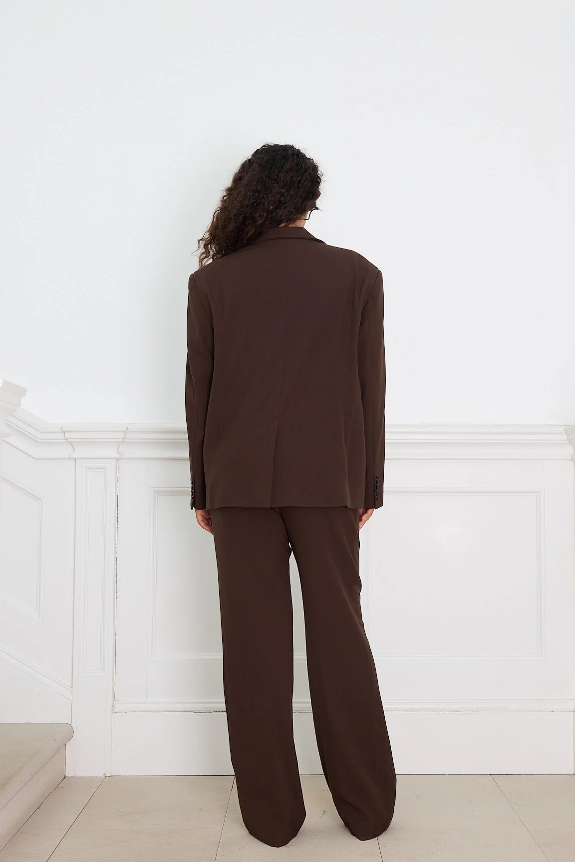OVERSIZED BLAZER chocolate - Image 8
