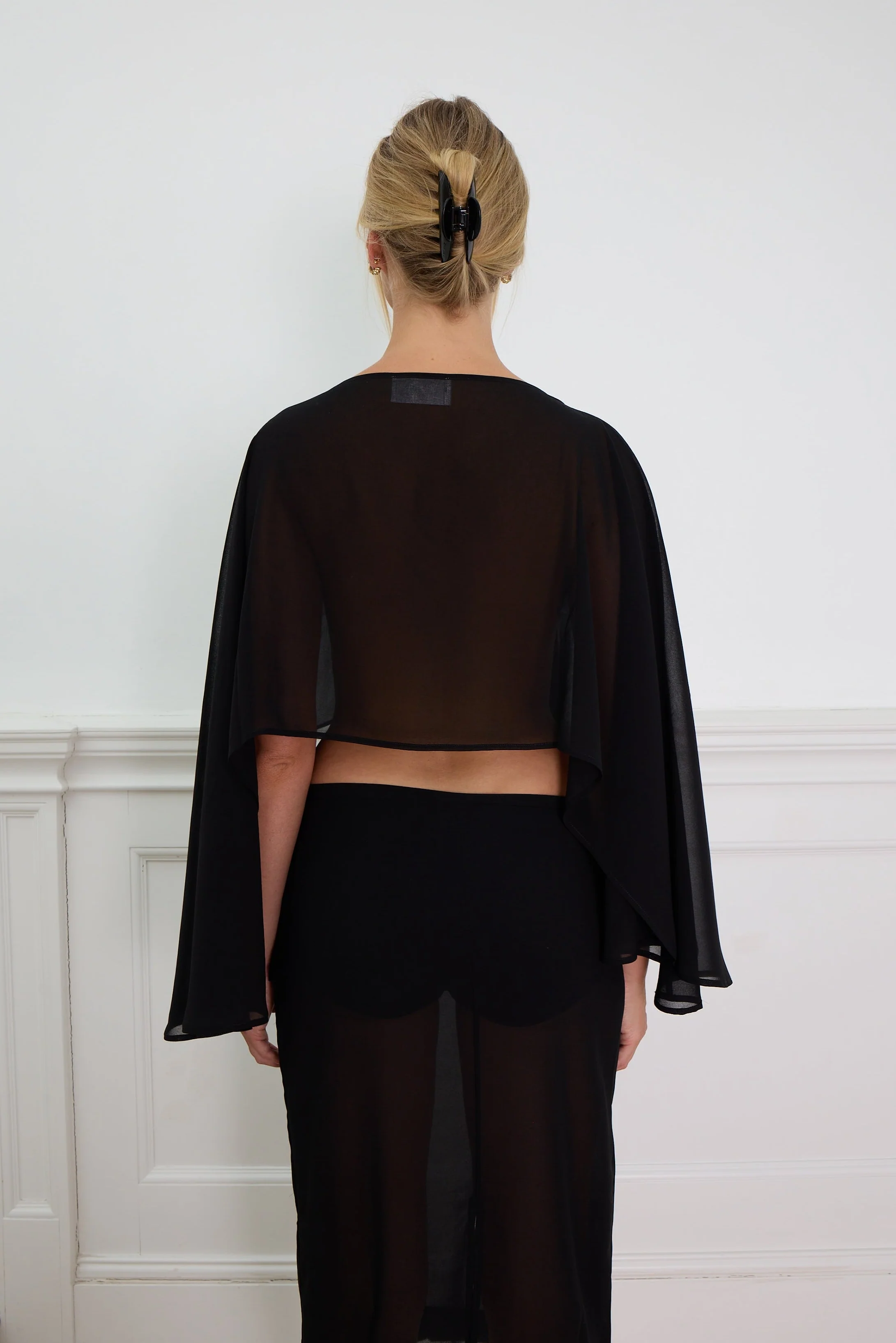 SHEER SHAWL black - Image 4