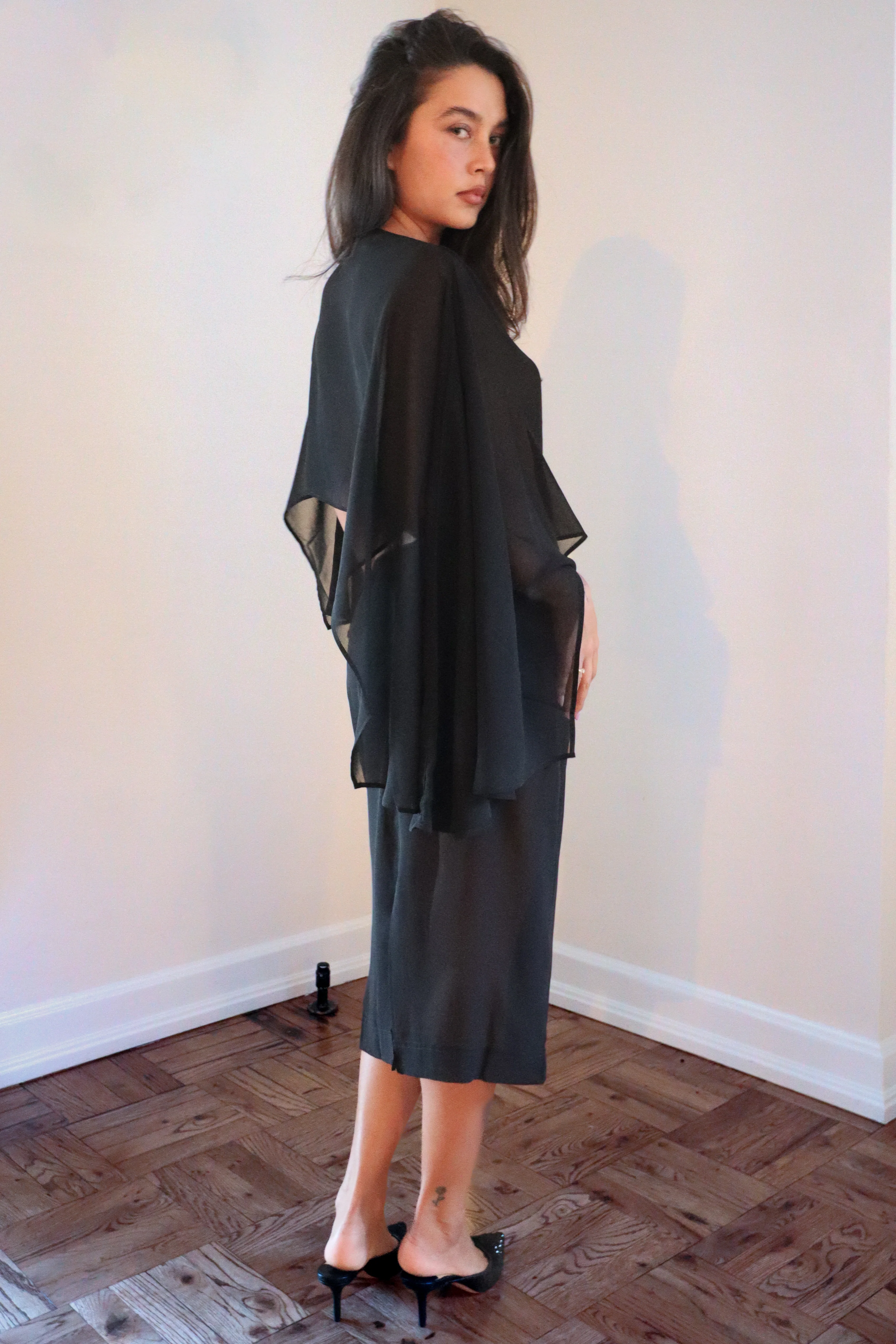 SHEER SHAWL black - Image 8