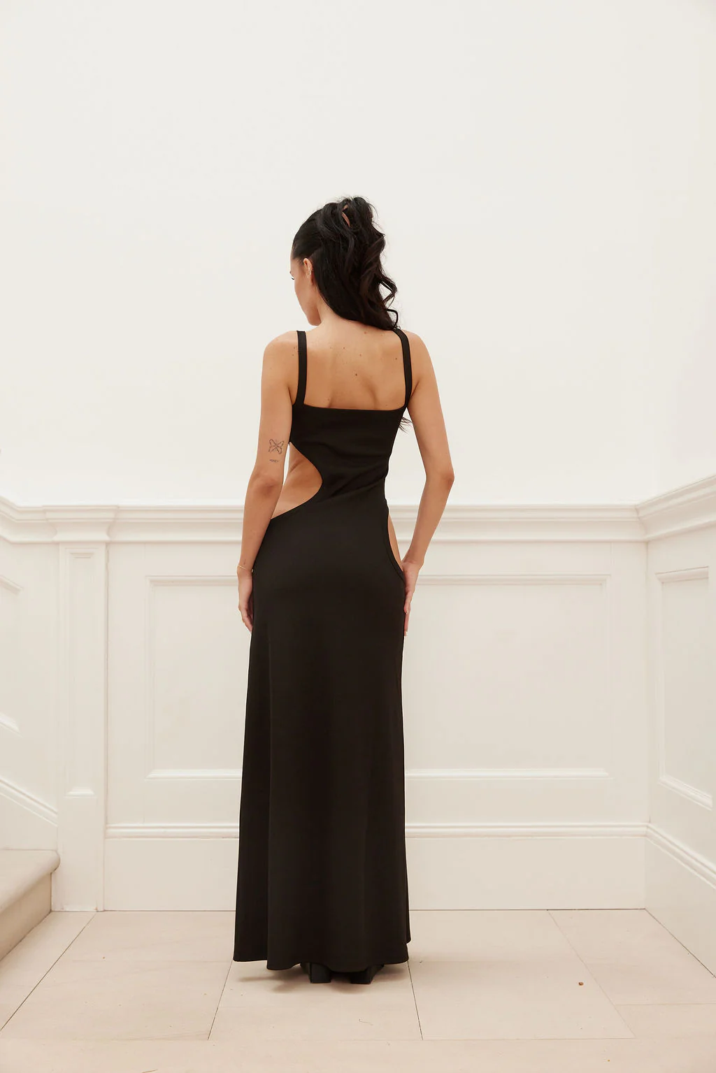 SIDE PANEL CUT OUT MAXI DRESS - Image 3